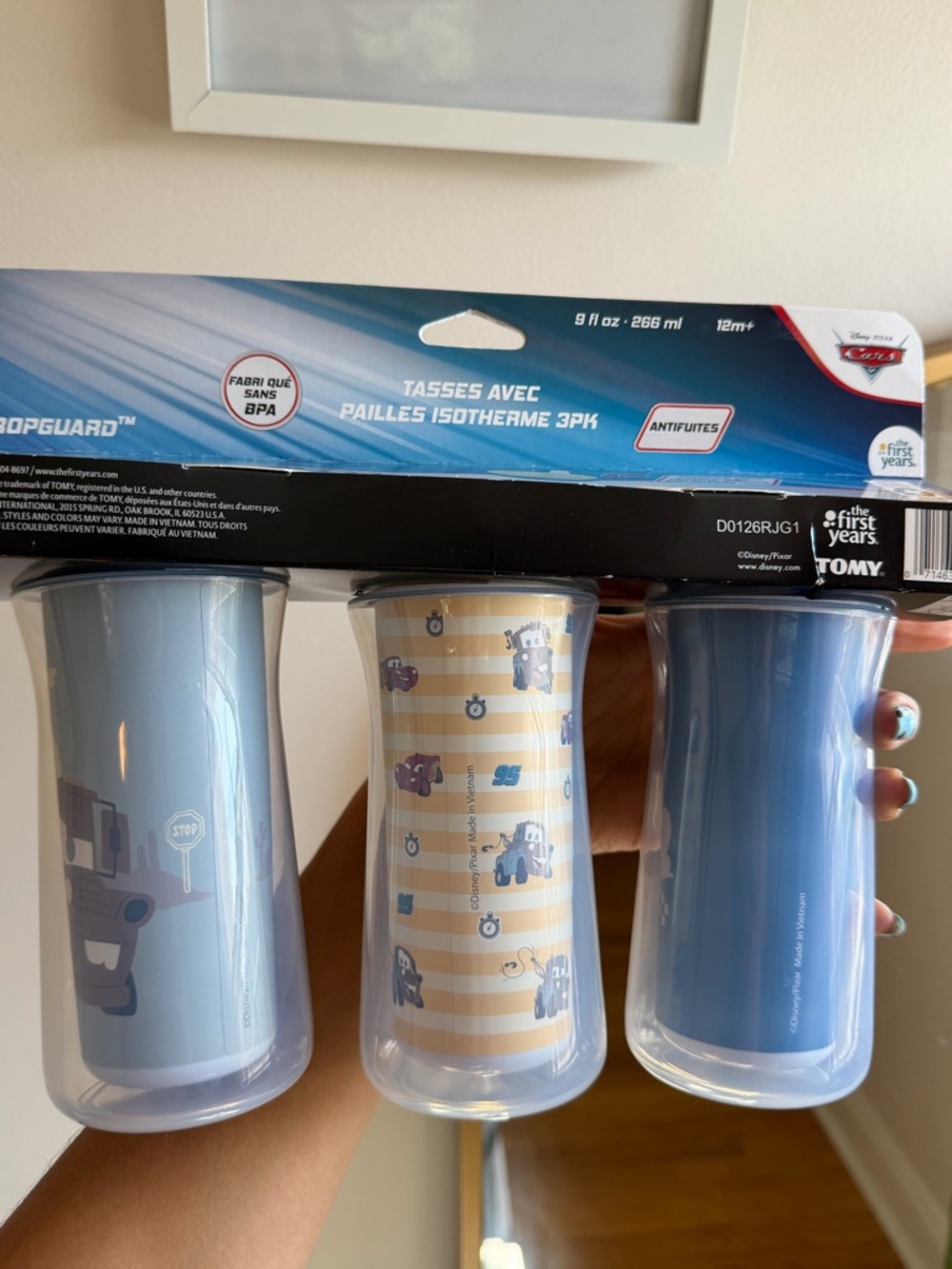 Disney Blue Kids Insulated Cups 3-Pack